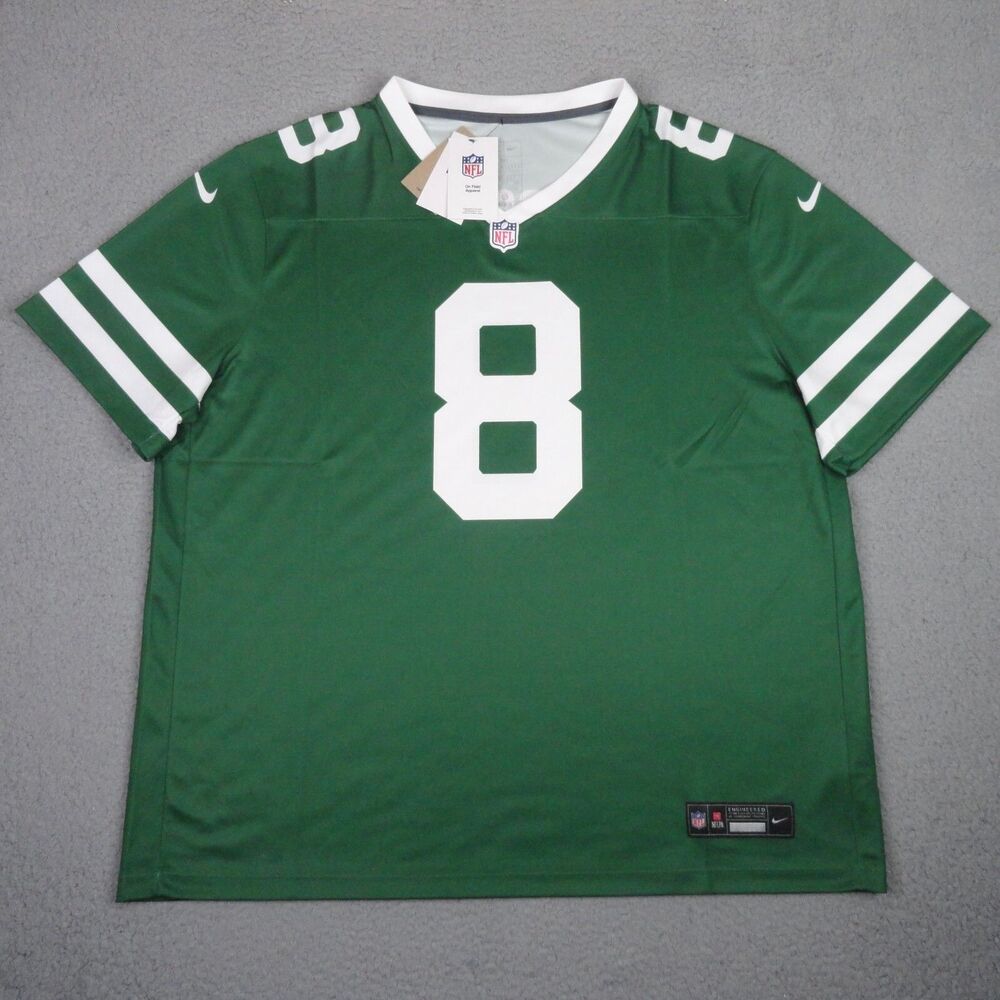 New York Jets Jersey Mens 3XL XXXL Green Nike Legend Aaron Rodgers #8 Legacy NWT